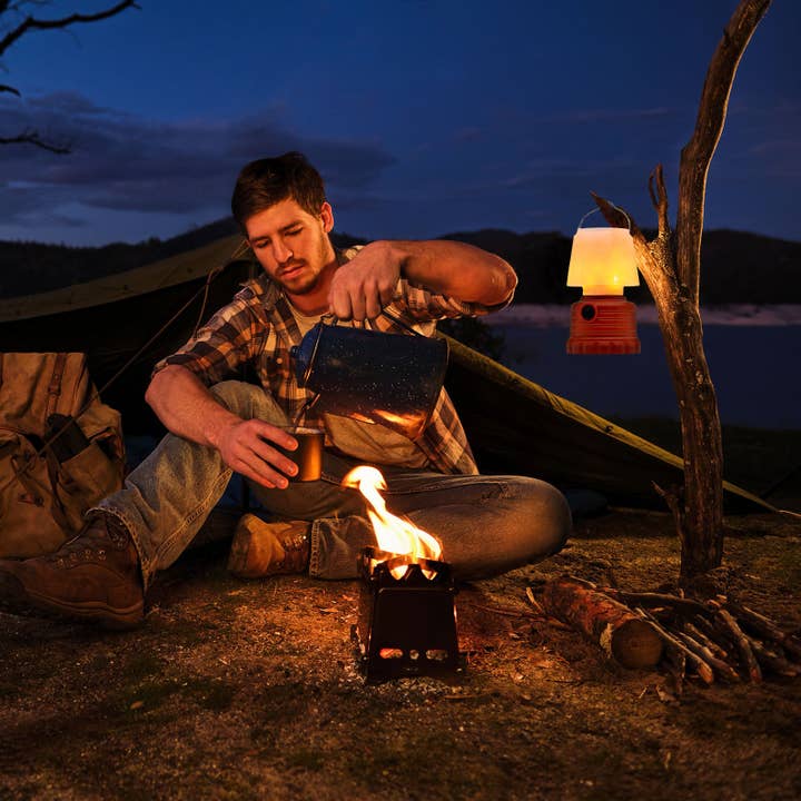 LitezAll - Wholesale Lantern - LitezAll Mini LED Lantern with White or Simulated Flame1