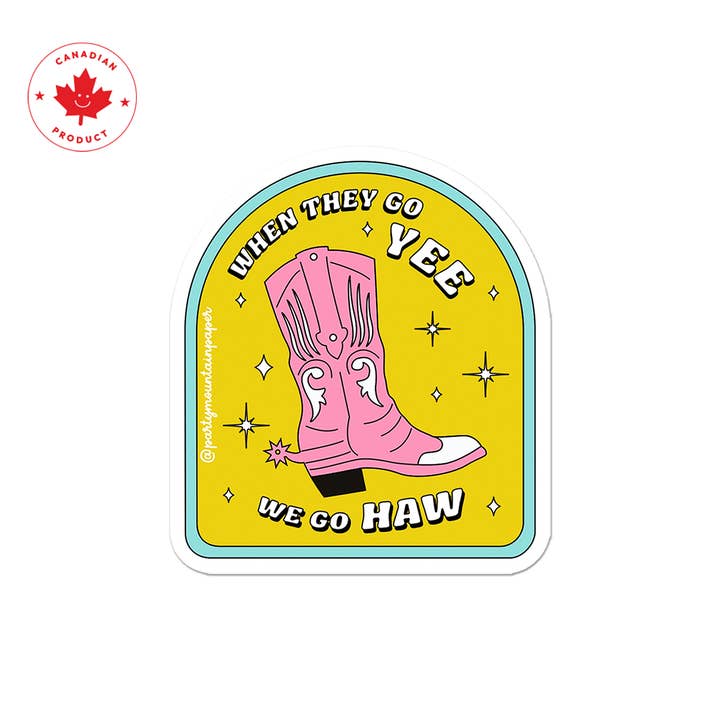 Party Mountain Paper co. - Wholesale Phone & Laptop Stickers - When They Go Yee Sticker | Last Chance