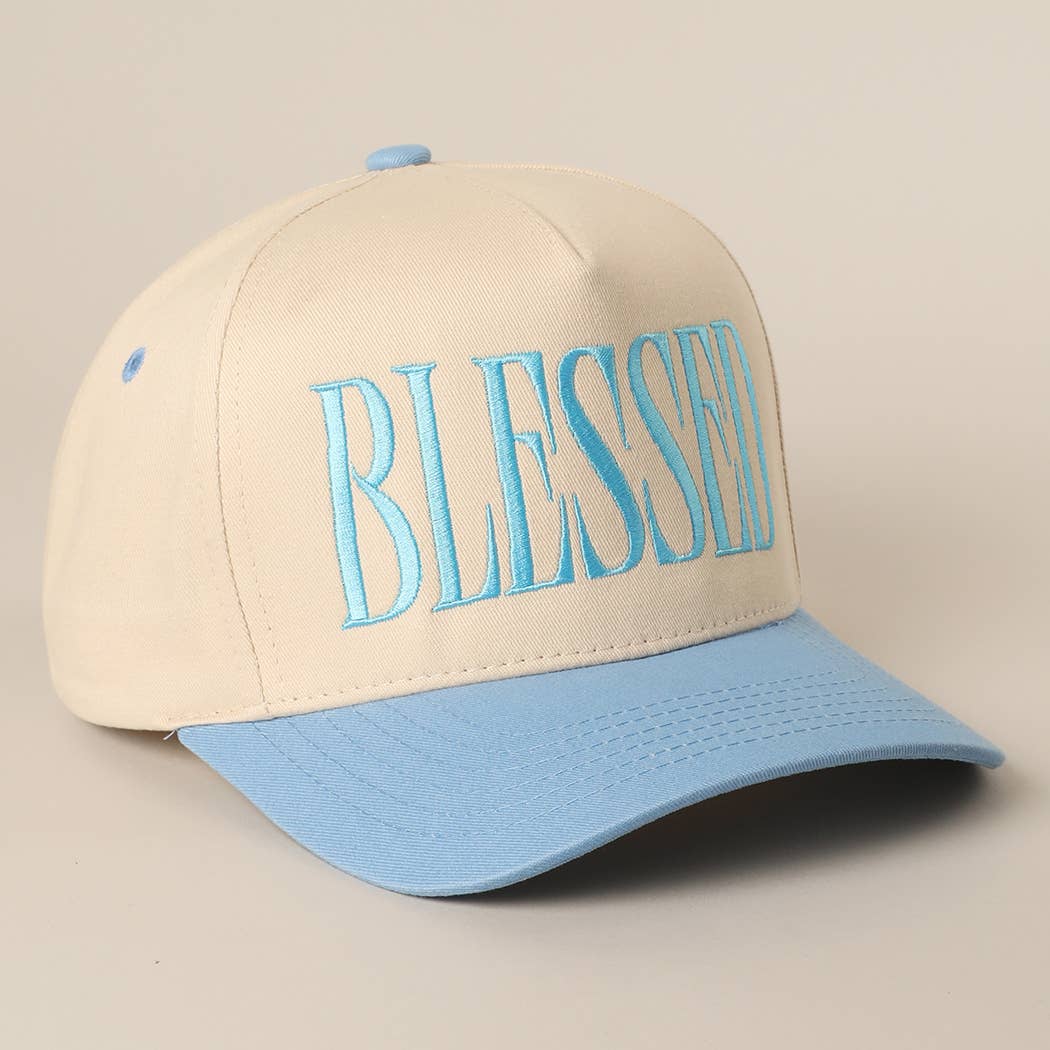 Fashion City – Engroshandel Trucker hat - Unisex – BLESSED Broderet Baseballkasket9