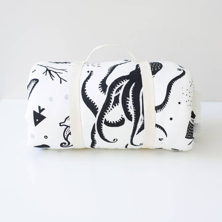 Wee Gallery - Venta al por mayor Alfombrilla para jugar - Niños y bebés - Alfombra de Juego Oceánica - Alfombra de Suelo Acolchada para el Tiempo Boca Abajo del Bebé1