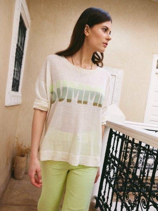 SUMMER milk sweater for wholesale by Maison Anje