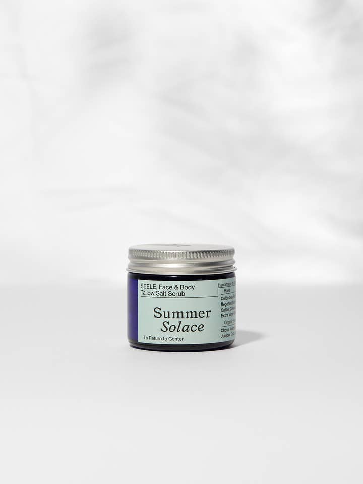 Esfoliante de Sal SEELE – Choya Nākh & Coentro, 60mL por atacado de SUMMER SOLACE- Regenerative Tallow Beauty