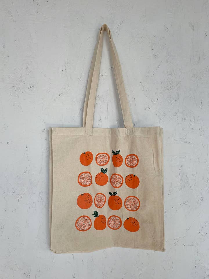 Oranges Inside Outside Tote Bag for wholesale by &Morgan