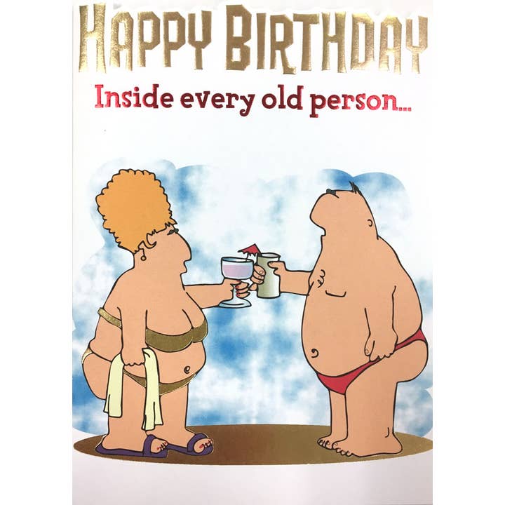InterGreet.com - Wholesale Birthday Card - Humor Birthday Cards - Young Person Inside Humor
