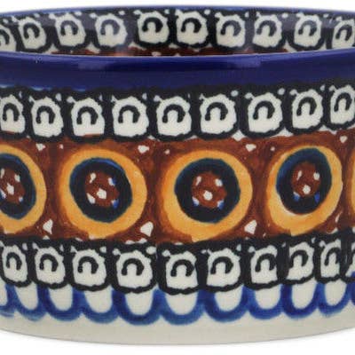 Ramekin Bowl Small Autumn Chrysanthemums Theme UNIKAT for wholesale by Polmedia Polish Pottery