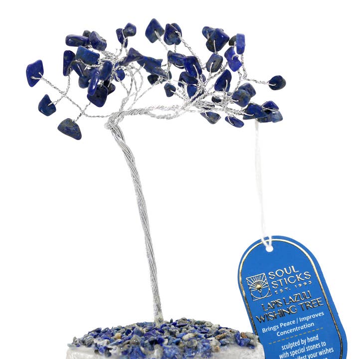 Designs by Deekay Inc. - Wholesale Spiritual Stone/Crystal - Lapiz Lazuli Crystal Tree (60 Beads)