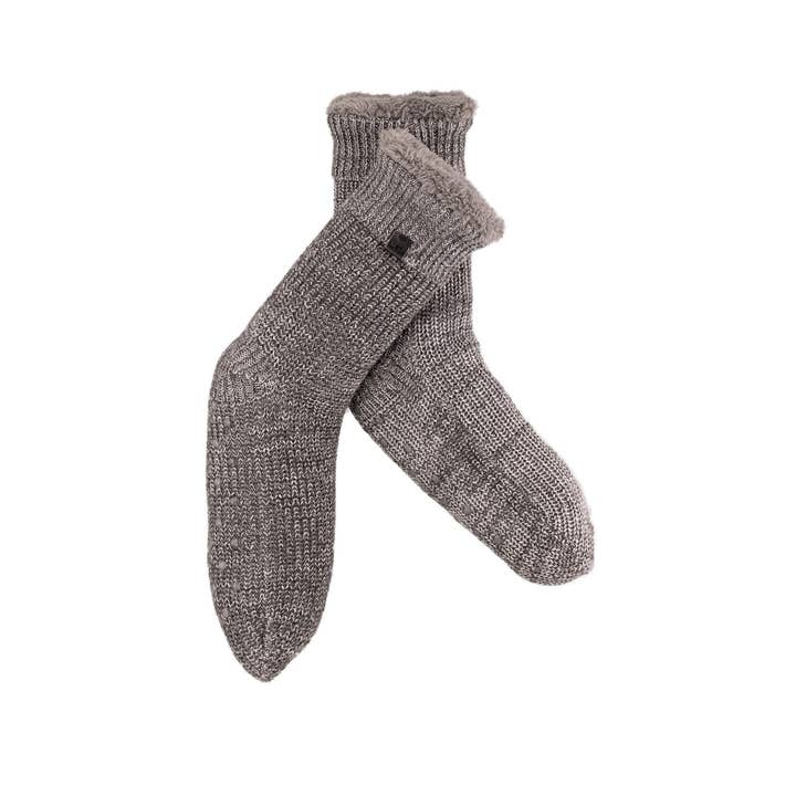 1049-20-15 FOREDE TØFFELSTRØMPER DK GRÅ TWIST for engroshandel hos BICKLEY + MITCHELL AMSTERDAM