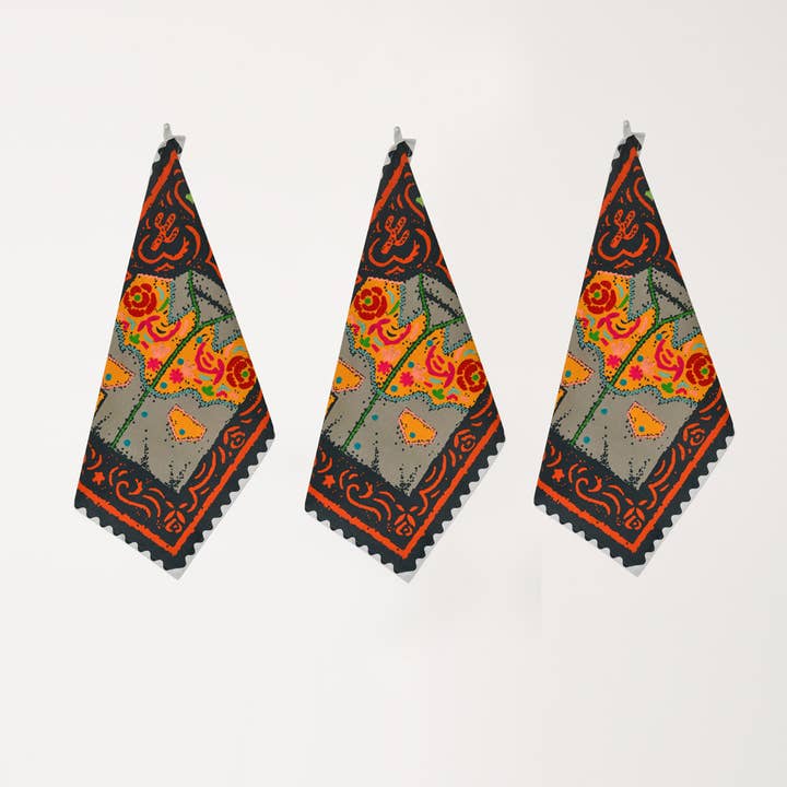 Karma Living - Vendita all'ingrosso Strofinacci - Set di 3 strofinacci Western Wear Shirt Rodeo1