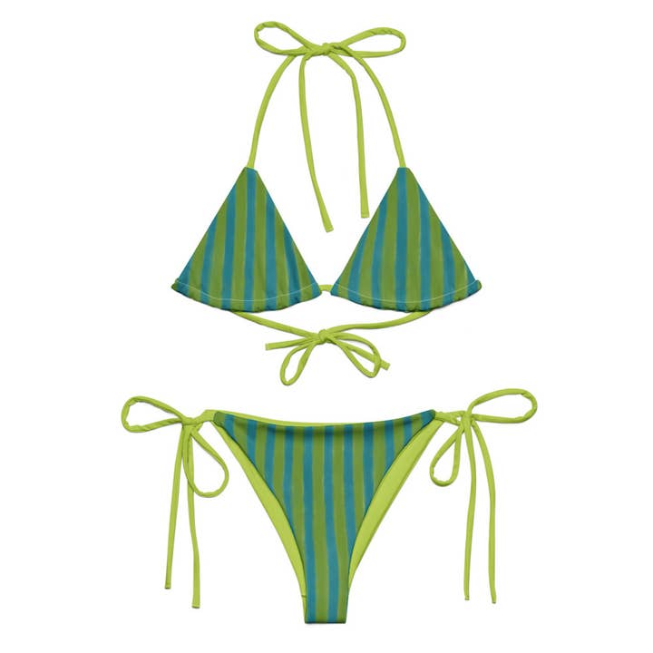GB Stripe String Bikini for wholesale by BY GREY Design