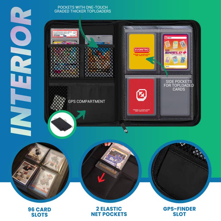 EVORETRO - Wholesale Binder - Shield+Compact Toploader Binder 2X2 - Black3