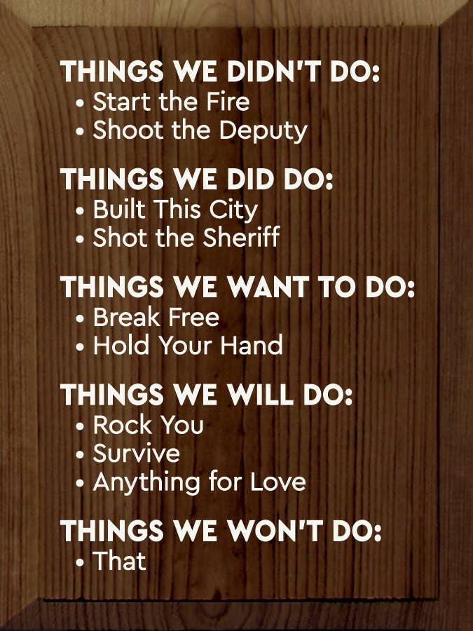 SAWDUST CITY - Vendita all'ingrosso Cartelli - Cose che non abbiamo fatto: appiccare il fuoco - Sparare al vicesceriffo...7