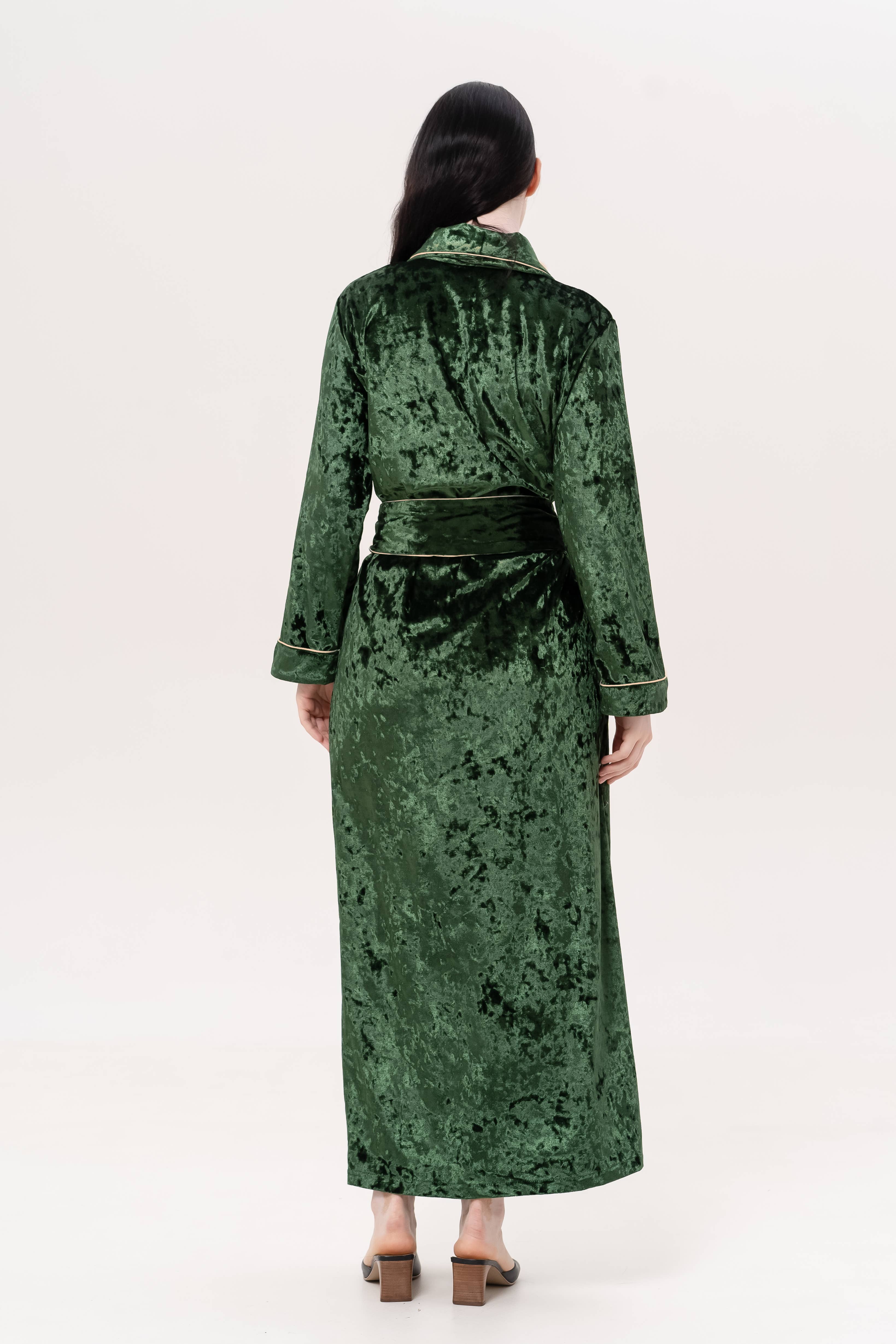 IDENTITY LINGERIE - Wholesale Robe - Women's - Velvet Robe Long Nightwear Women Dressing Gown Kimono Robes8