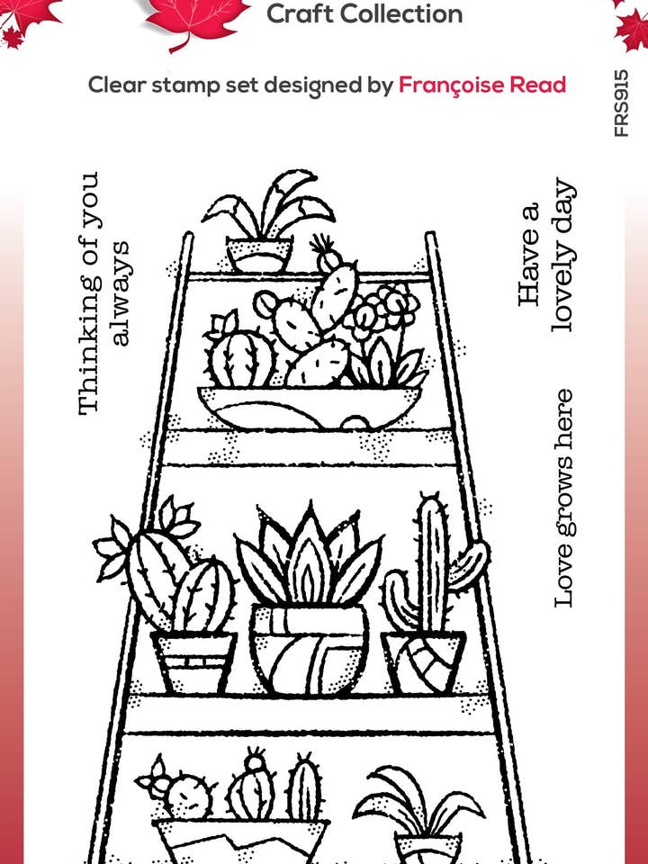 Woodware Clear Singles - Timbro da giardino interno, 10,2 x 15,2 cm per la vendita all'ingrosso da parte di Ecstasy Crafts Distributing