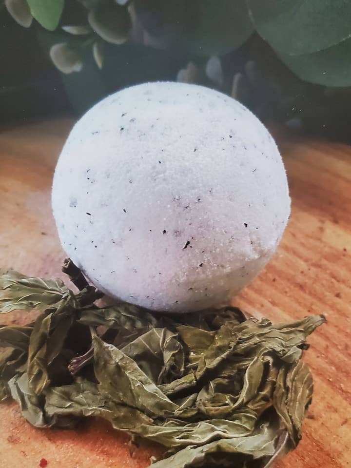 Herbal Bliss Bath Bomb - Rosemary Mint Relaxation for wholesale by The Rudd Homestead LLC
