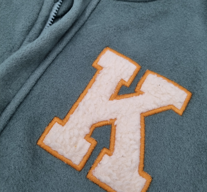 Kapbula Organics - Wholesale Bomber Jacket - Kids - Adventurer Organic Fleece Bomber Jacket Green3