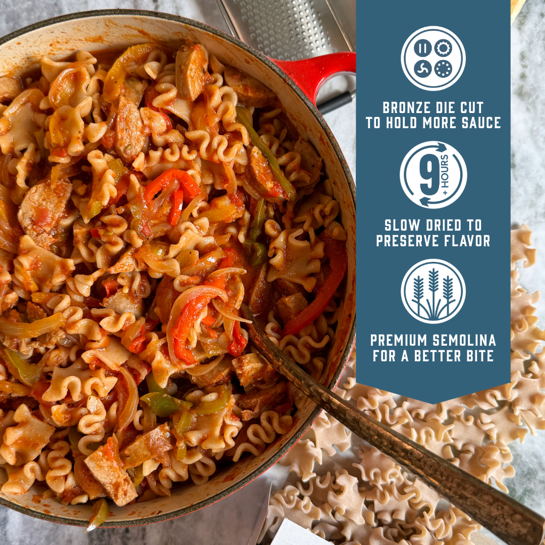 Sfoglini - Wholesale Pasta - Whole-Grain Reginetti, BULK 10 lb case, Organic Pasta2