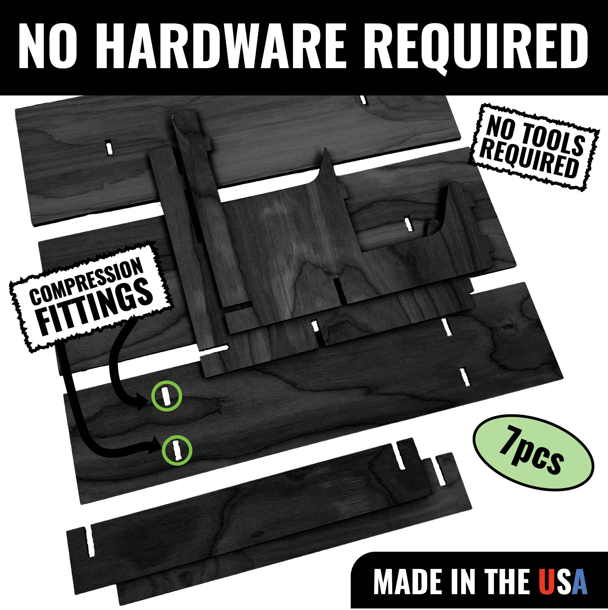 Torched Displays - Wholesale Retailer Display Stand/Case - 3-Tier Retail Table Display Straight Stand with Shelves8