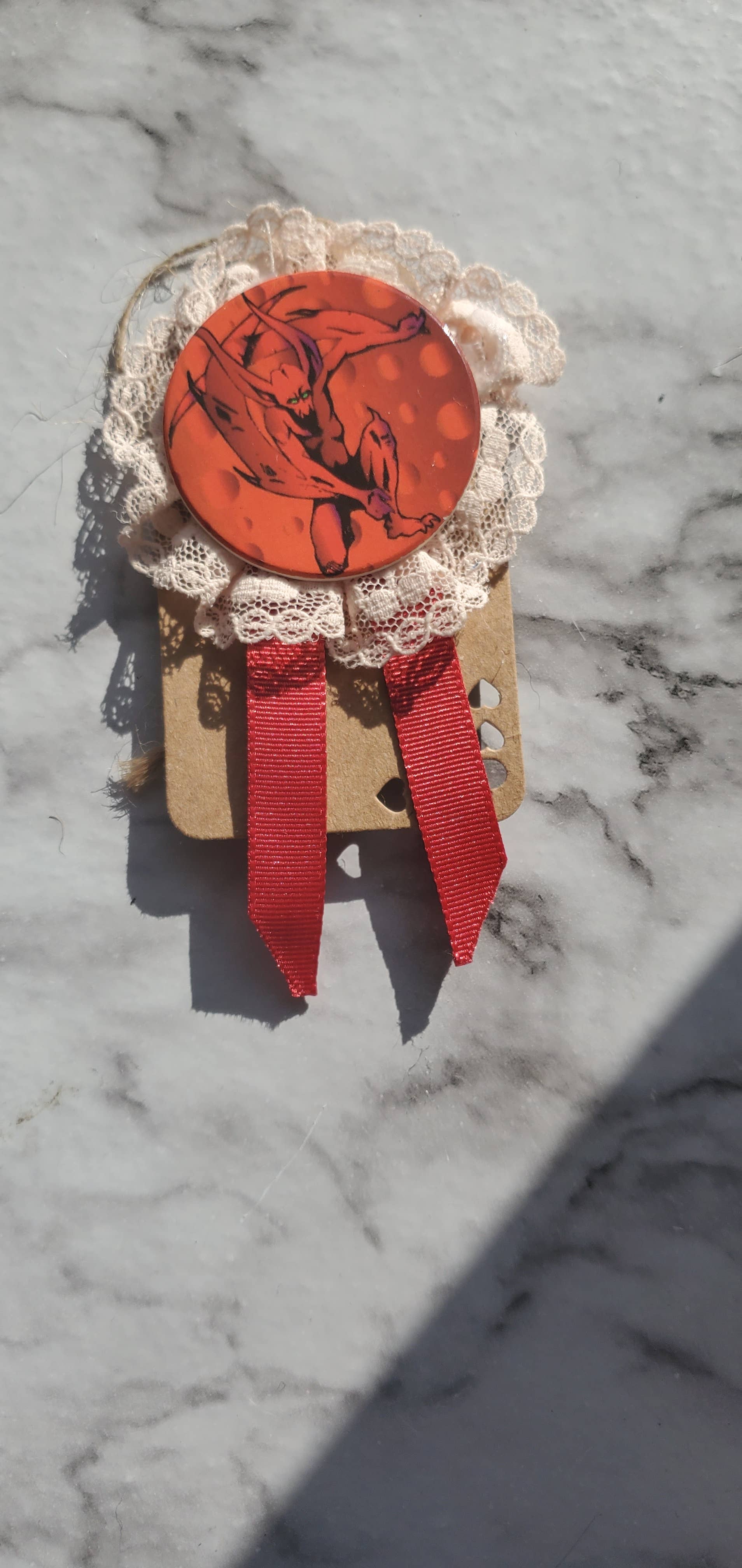 Skullduggery Studios - Wholesale Brooch - Pog upcycled pop culture brooch1