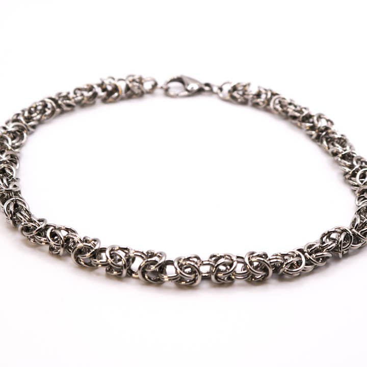Synthetic Youths - Wholesale Choker/Collar - Byzantine Stainless Steel Chainmaille Choker7