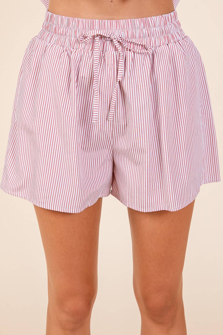 mittoshop - Wholesale Lounge Set - Women's - STRIPED SHIRT AND SHORTS SET25