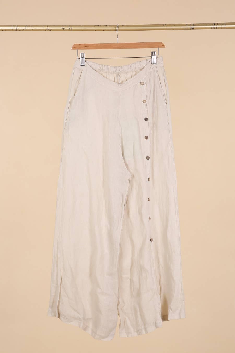 la maison des fibres naturelles – Engroshandel Bukser - Dame – Knapbukser med lige ben 9320 100%LIN12