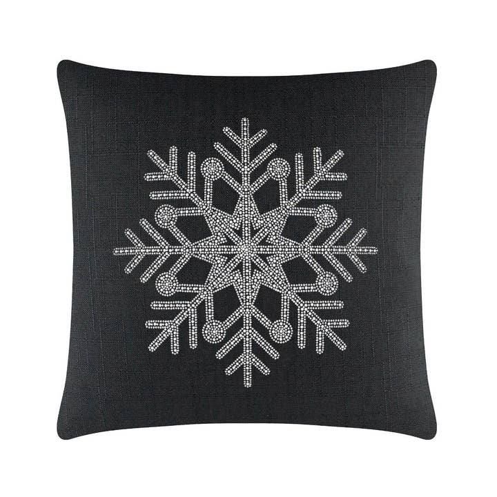 Sparkles Home - Wholesale Throw/Decorative Pillow - Rhinestone Snowflake Pillow22