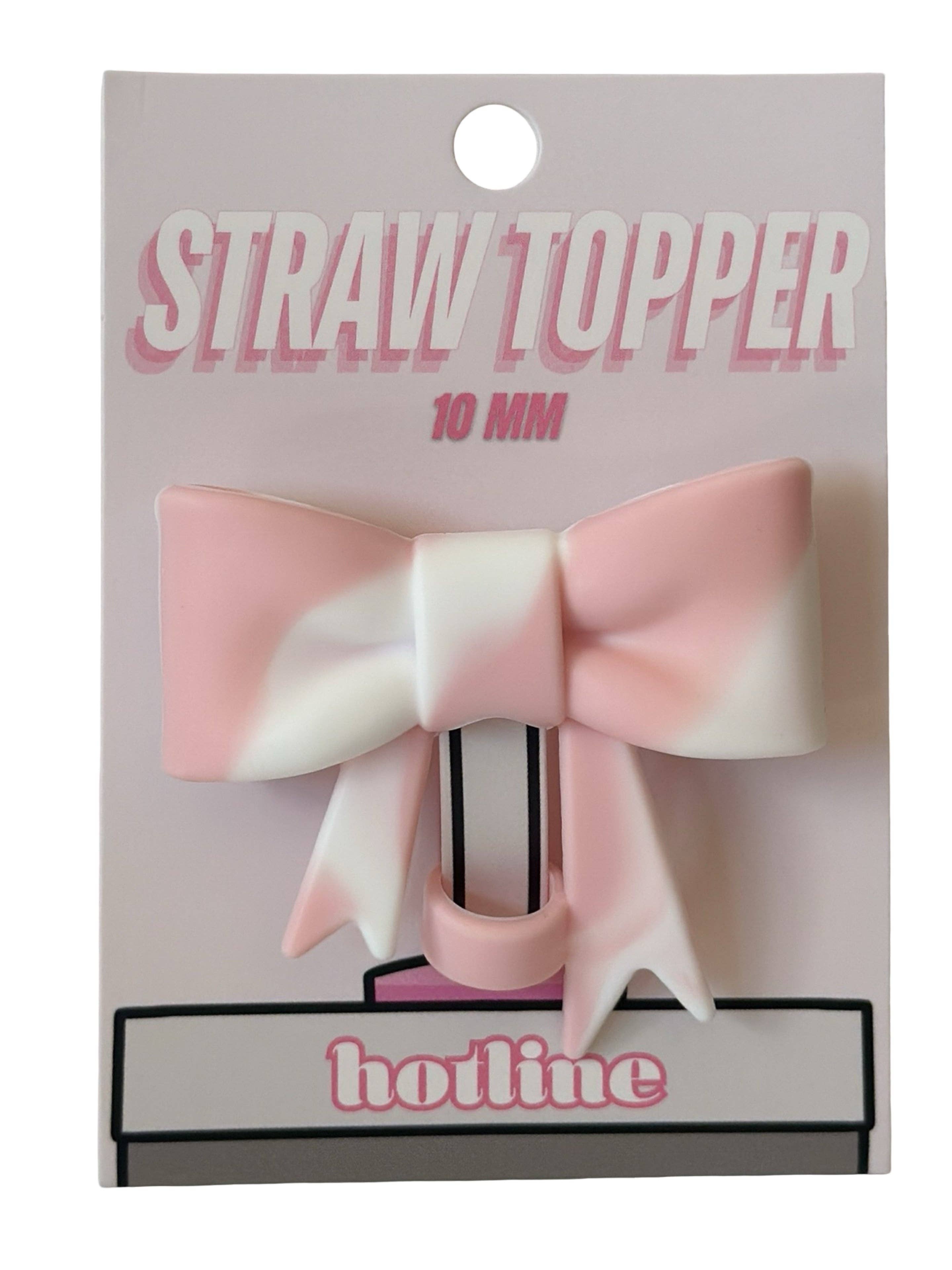 Shop Hotline - Wholesale Drink Topper - Large Bow Straw Toppers0