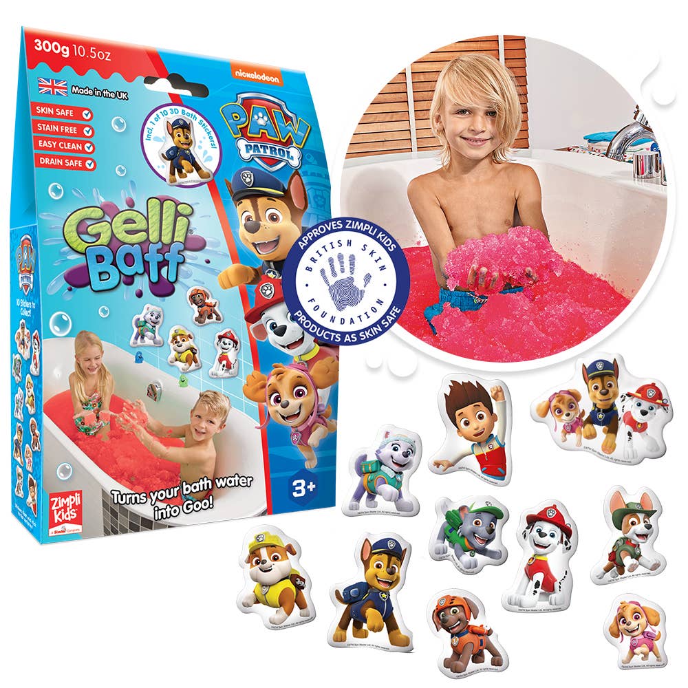 Zimpli Kids - Wholesale Bath Toy - Baby - Paw Patrol Gelli Baff Kids Sensory Bath Toy + Bath Sticker2