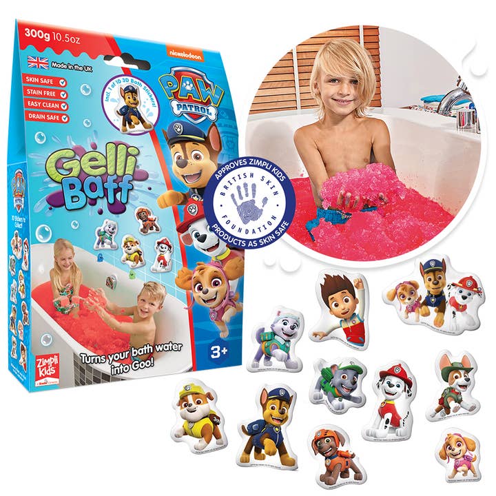 Zimpli Kids - Wholesale Bath Toy - Baby - Paw Patrol Gelli Baff Kids Sensory Bath Toy + Bath Sticker2