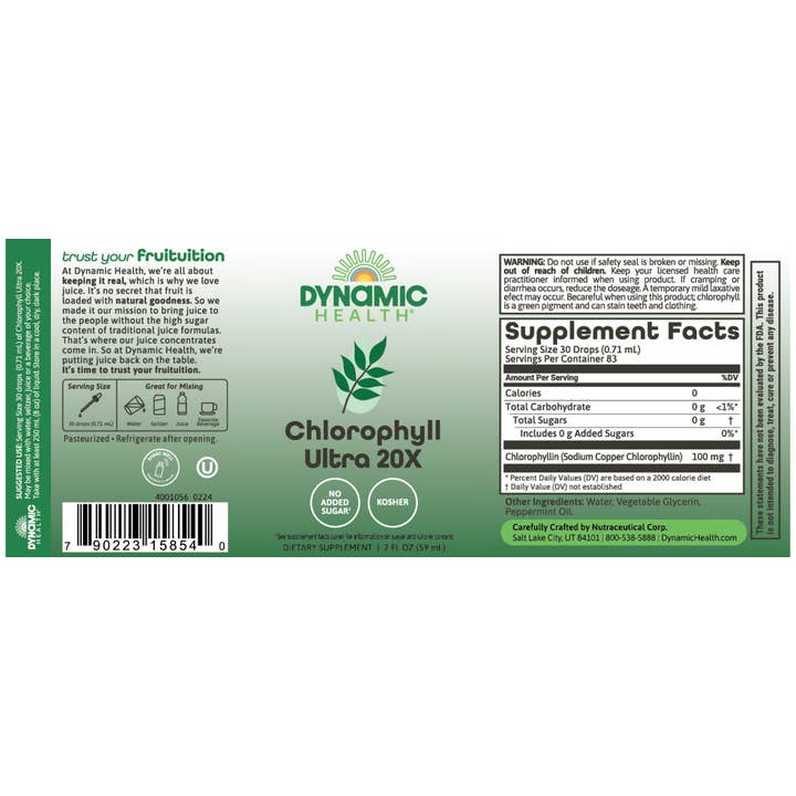 Dynamic Health - Wholesale Oral Supplement/Vitamin - Liquid Chlorophyll2