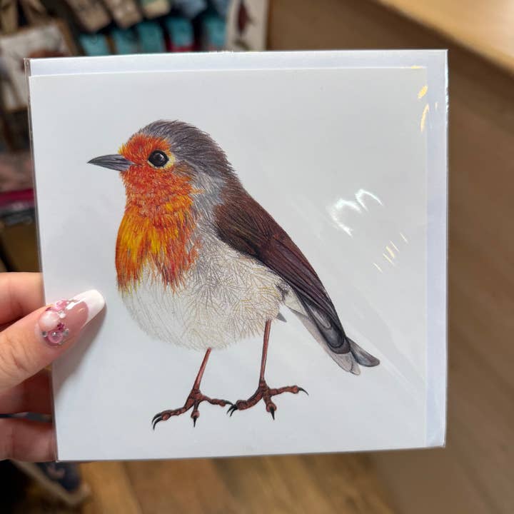 Tarjeta de Felicitación Original Robin para venta al por mayor de Emmy Turner Illustration