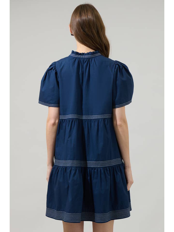 Sugarlips - Wholesale Dress – Women's - Betty Poplin Tiered Mini Dress1