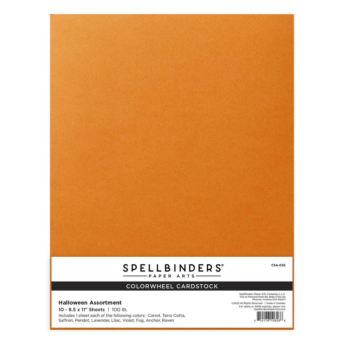 Hero Arts + Spellbinders Wholesale - Wholesale Cardstock - Halloween Assortment ColorWheel Cardstock 8.5 x 11" - 10 Sheets1
