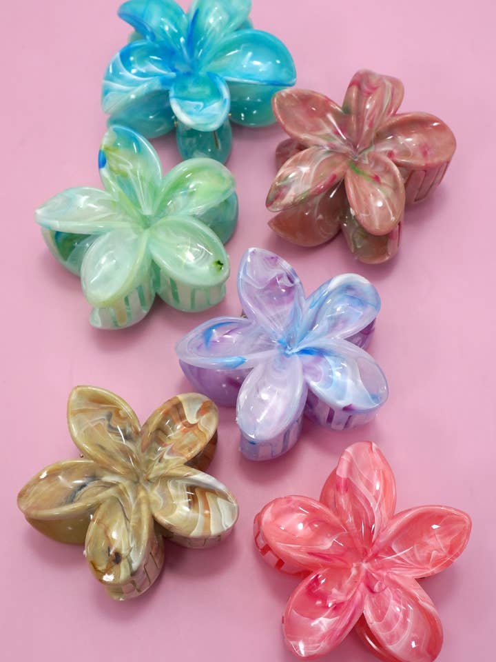 BLUMEN POP FARBIGE HAARKLAMMERN | 40H999 für den Großhandel von JOSSLYN by wall to wall