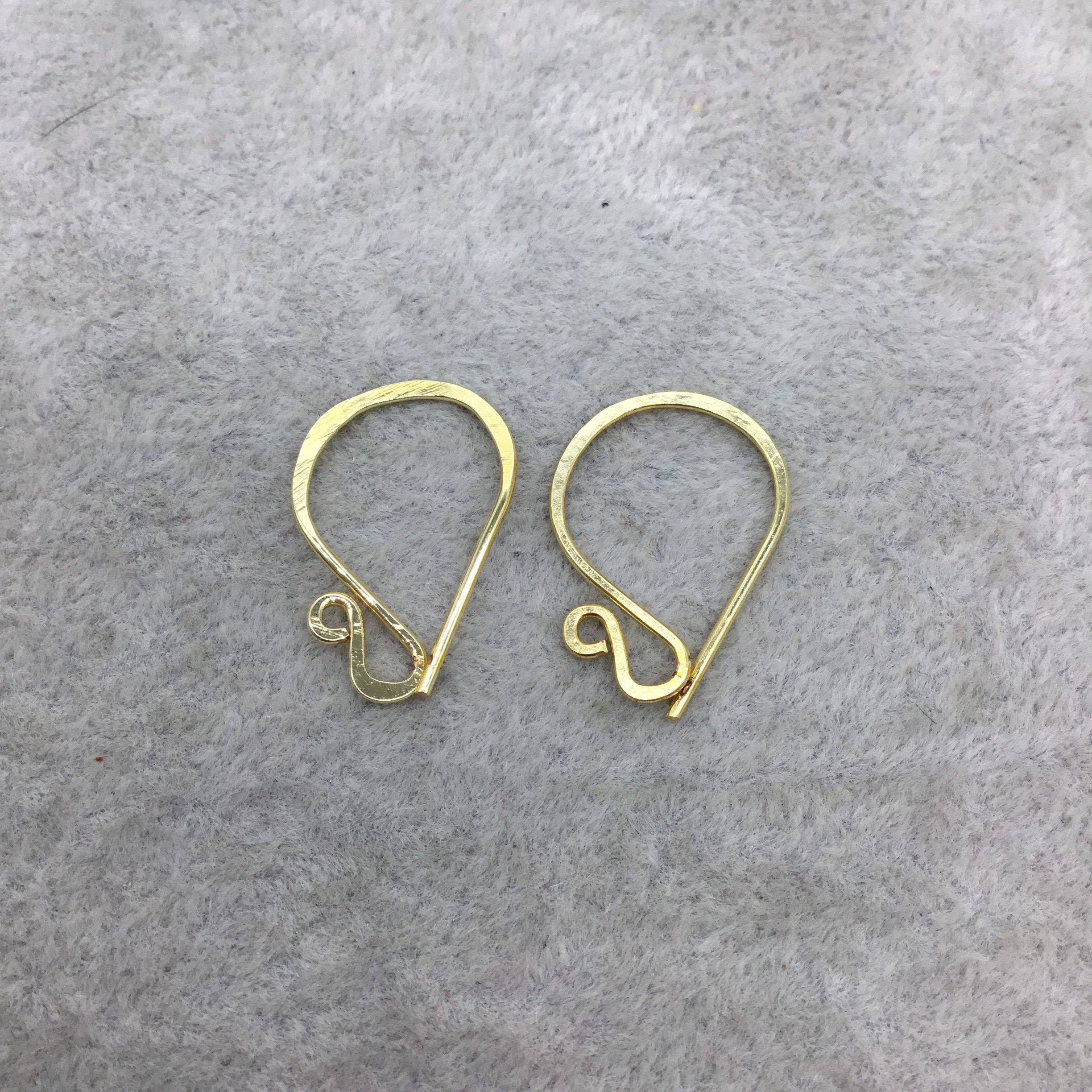 Only Beads - Wholesale DIY Craft Kit - Hammered Sophistication: French Hook Findings|15mm x 22mm1