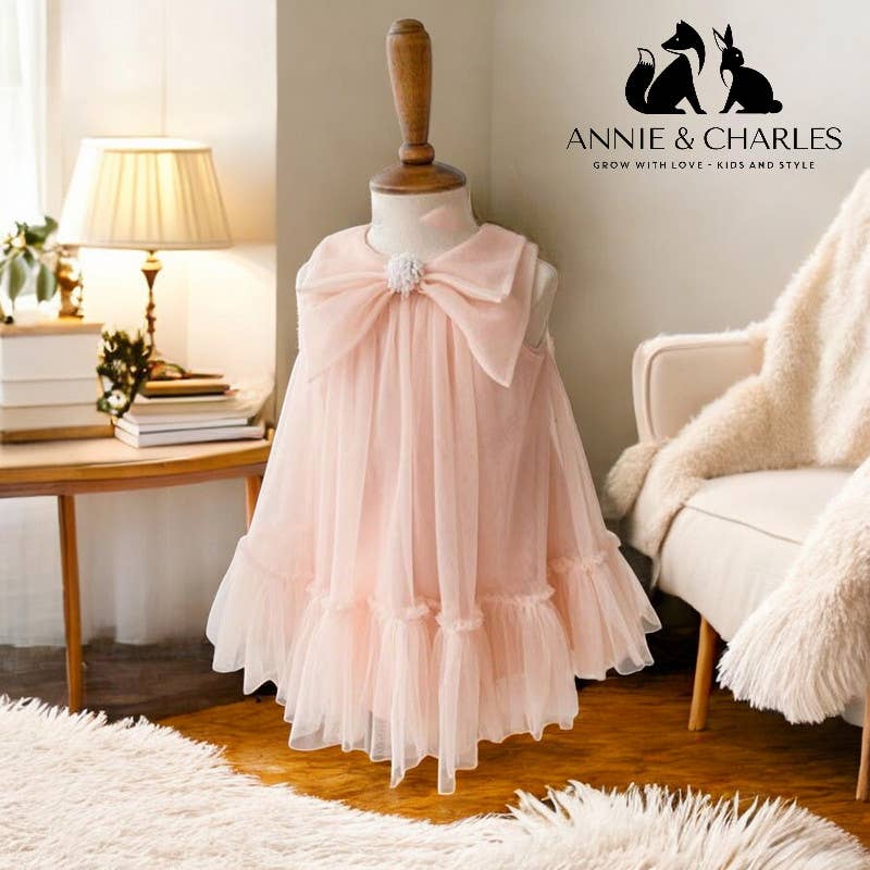 Annie & Charles - Wholesale Dress - Kids - Annie & Charles® Premium Tulle Dress BOW