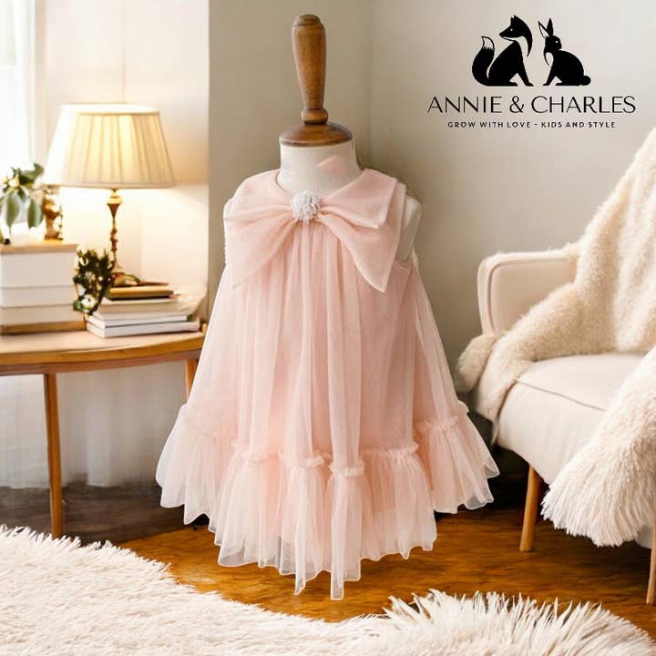 Annie & Charles® Premium Tulle Dress BOW for wholesale by Annie & Charles