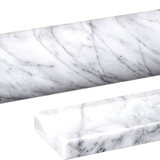 Fox Run Brands - Vendita all'ingrosso Mattarelli - Mattarello Fox Run Marble, bianco, 2,5" x 47,5" x 3"6