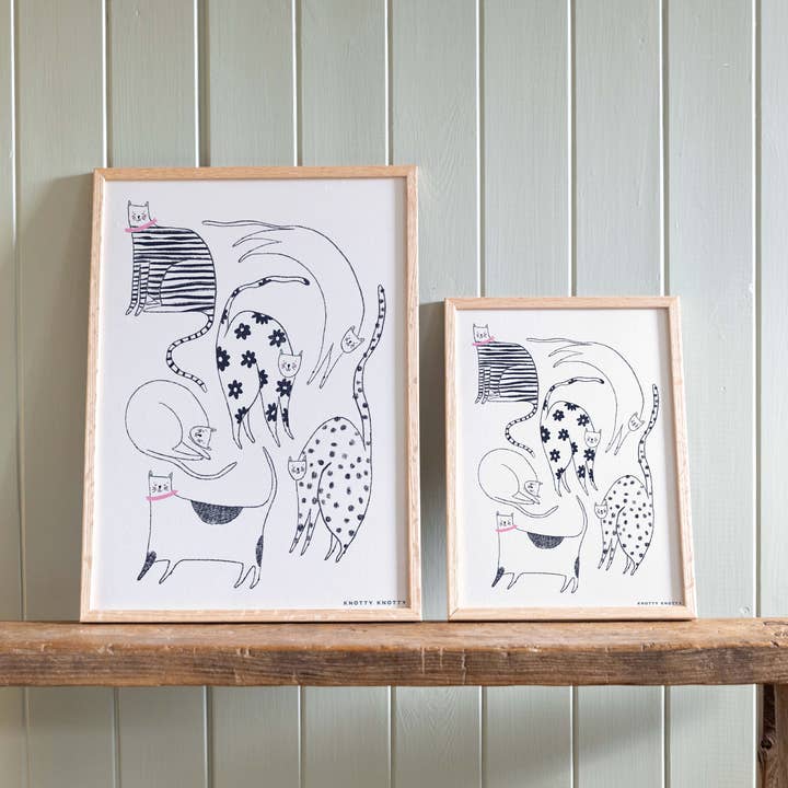Knotty Knotty - Wholesale Art Print - Cool Cats – Art Print0