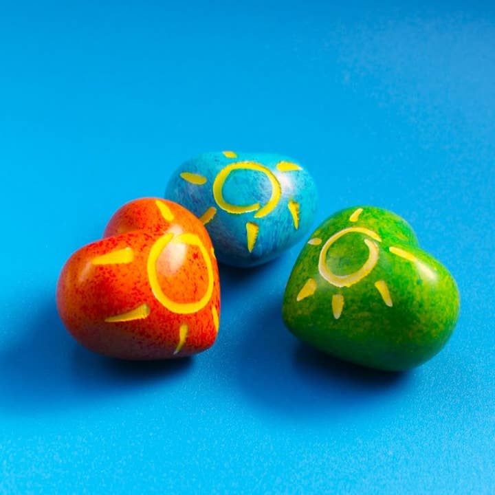 polanski speckstein - Wholesale Tafelbladdecoratie - Klein zonnetjes hart - zeepsteen