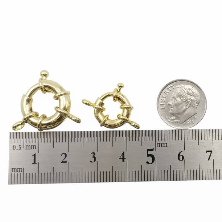 Beads Creation - Wholesale Clasp - Sailor's Clasp, Large Spring Ring Clasp, CL445