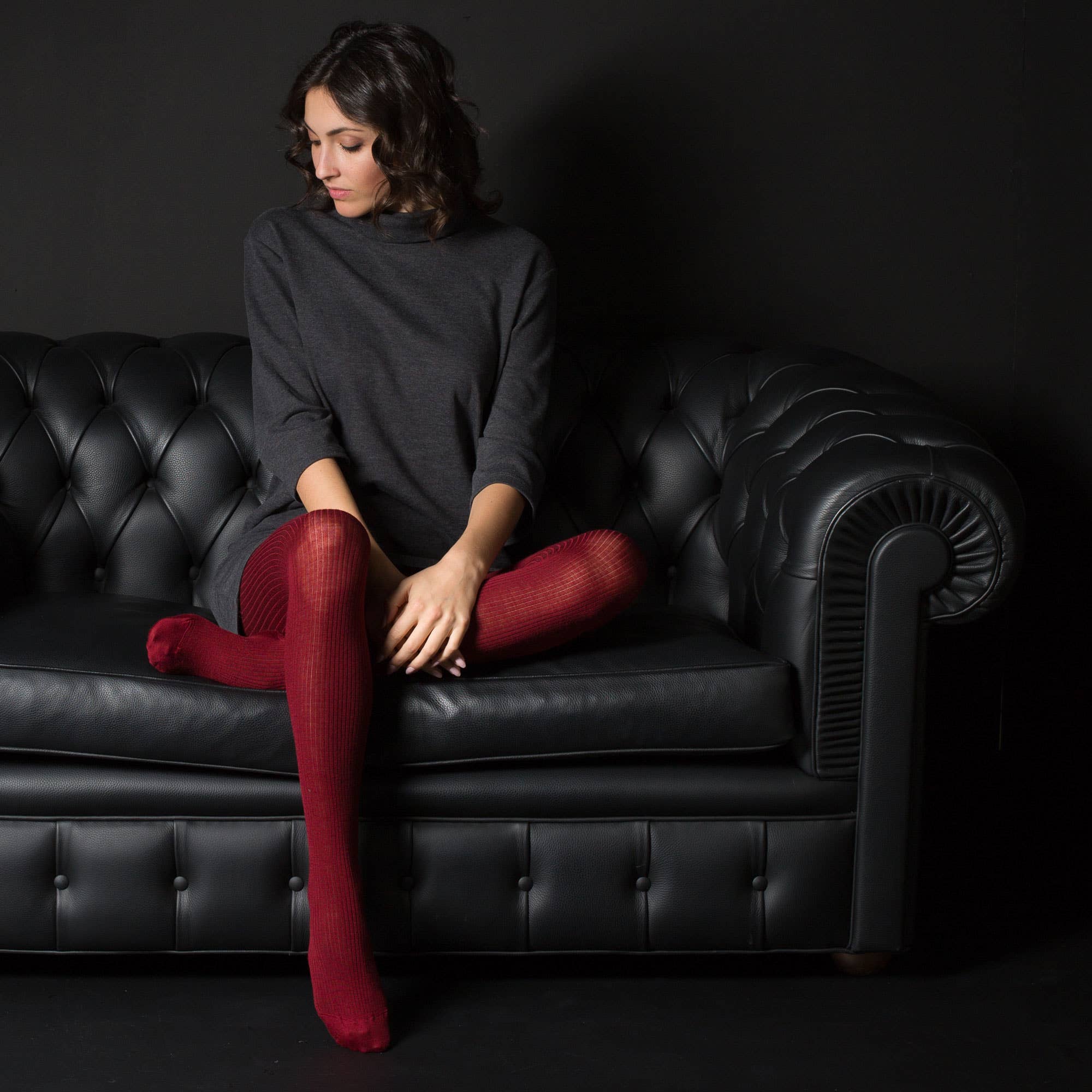 SANGIACOMO - Wholesale Tights - Women's - WOOL CARESS Women's Covering Ribbed Tights 150 Denari7