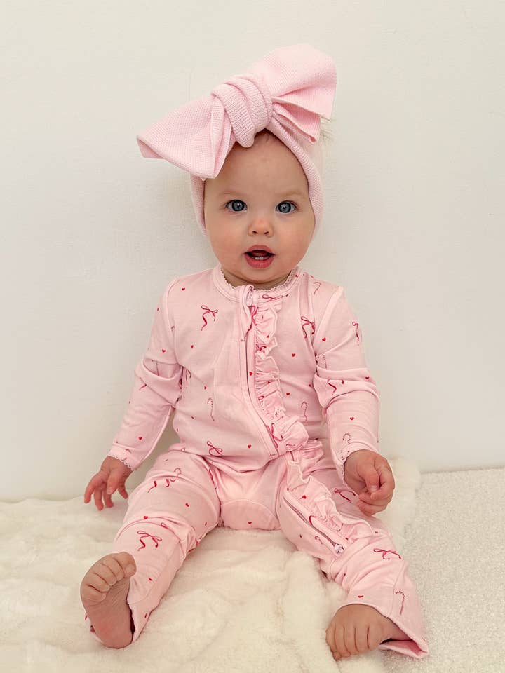 Bamboo/Organic Cotton Growsuit - Candy Christmas for wholesale by Elke & Indigo