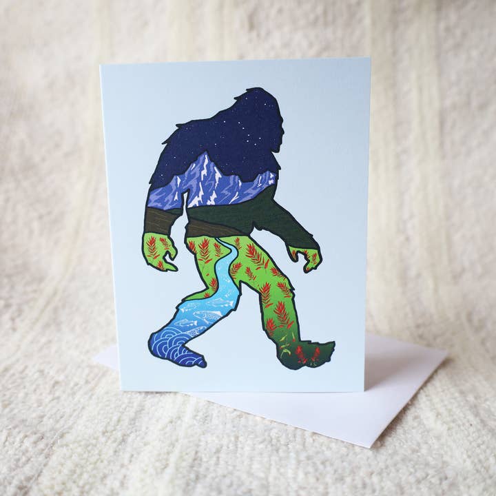 Tarjetas de felicitación Sasquatch para venta al por mayor de Mountain Attire