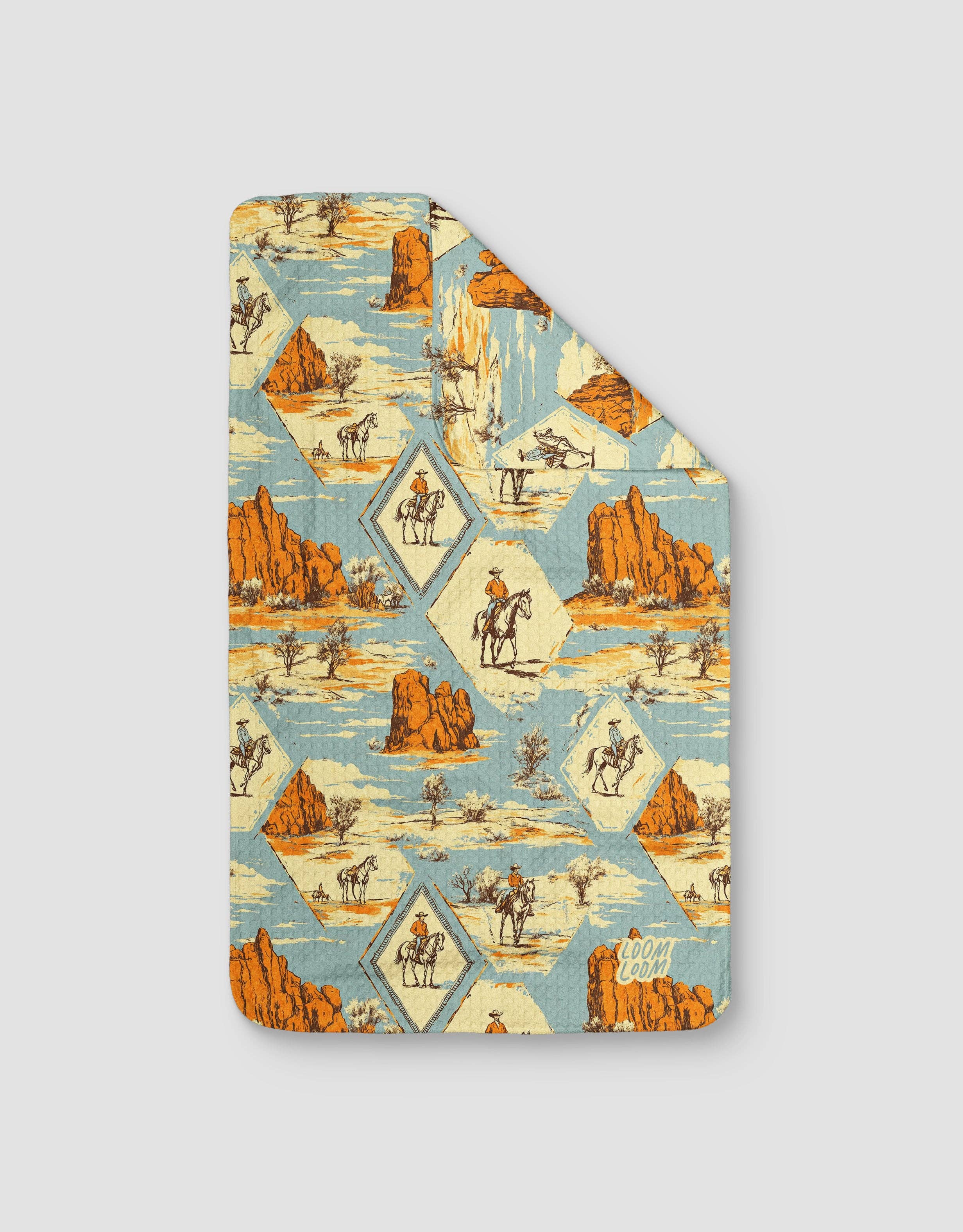 Loom Loom - Vendita all'ingrosso Strofinacci - Auburn e Blu0