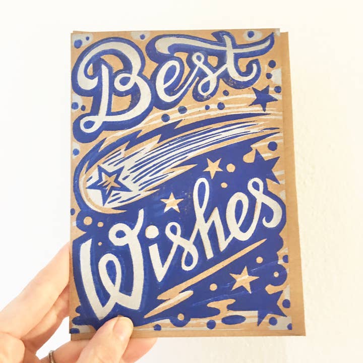 Best Wishes Card for wholesale by Horse & Hare