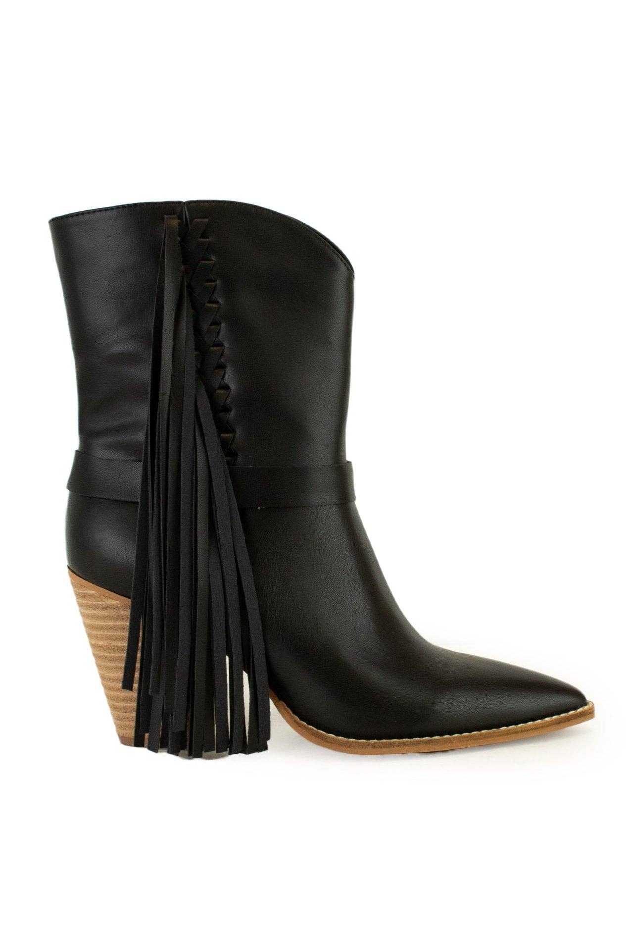 BEAST FASHION - Wholesale Cowboy Boots - Women's - AUTUMN-16 Fringe Detail Western Boot0