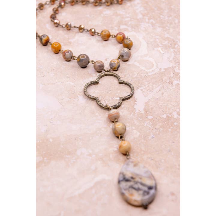 Dylan Designs - Wholesale Pendant/Charm Necklace - Alani Necklace in Taupe6