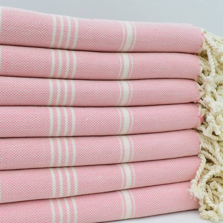 Organic Turkish Towels - Wholesale Bath Towel - Pink Turkish Towel, Luxurious Bath Towel2