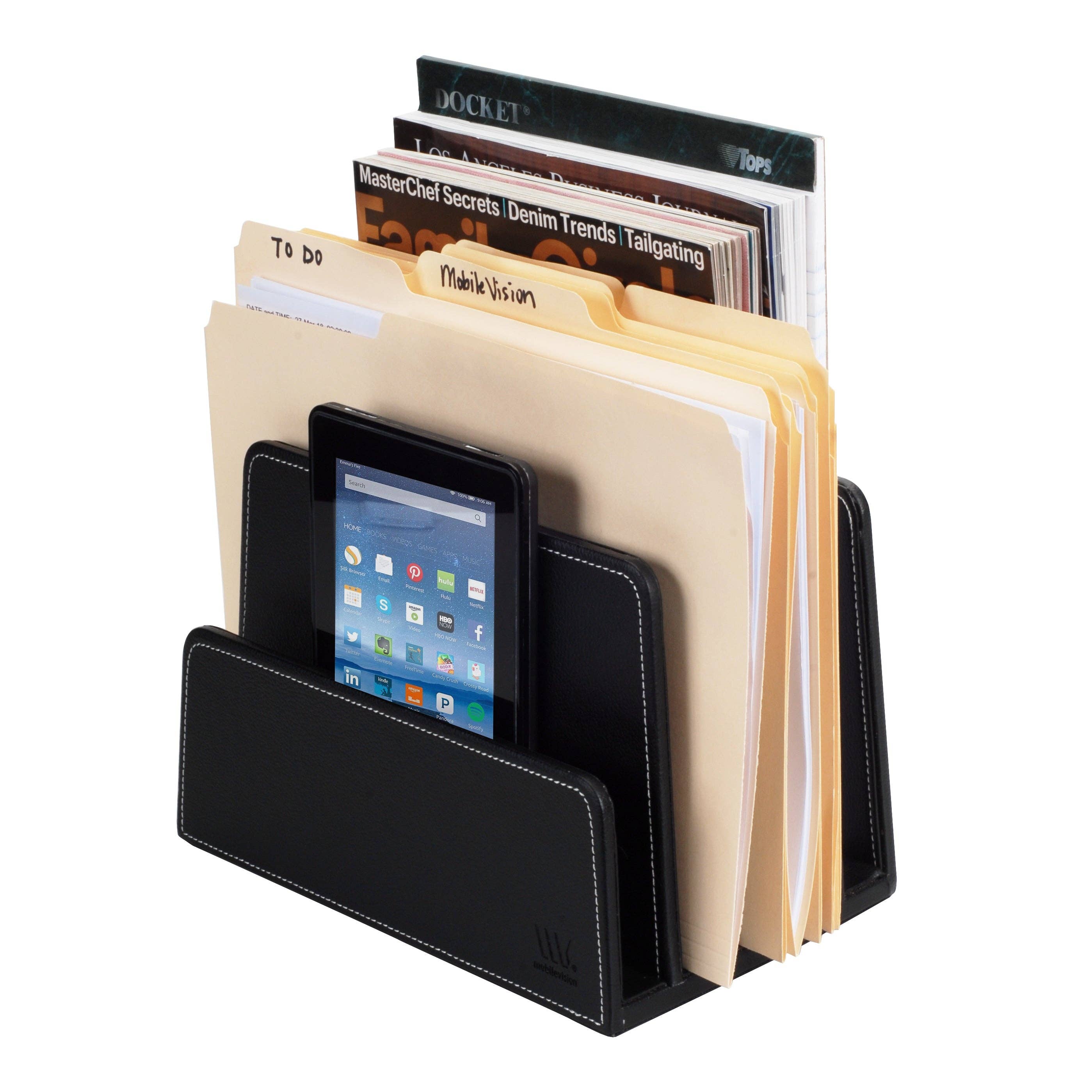 MobileVision - Wholesale Desk organiser - Executive Black 5 Slot Organizer4